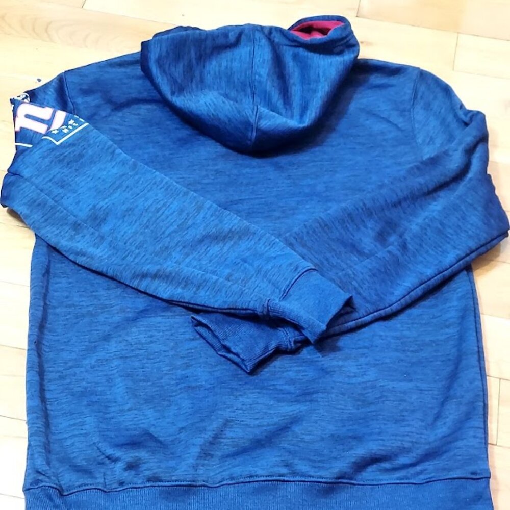 New York Giants NFL‎ Team Apparel Hoodie Med Blue New Pullover $85 - Picture 3 of 8